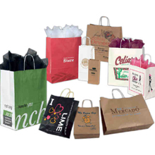 White Kraft Shopping Bag